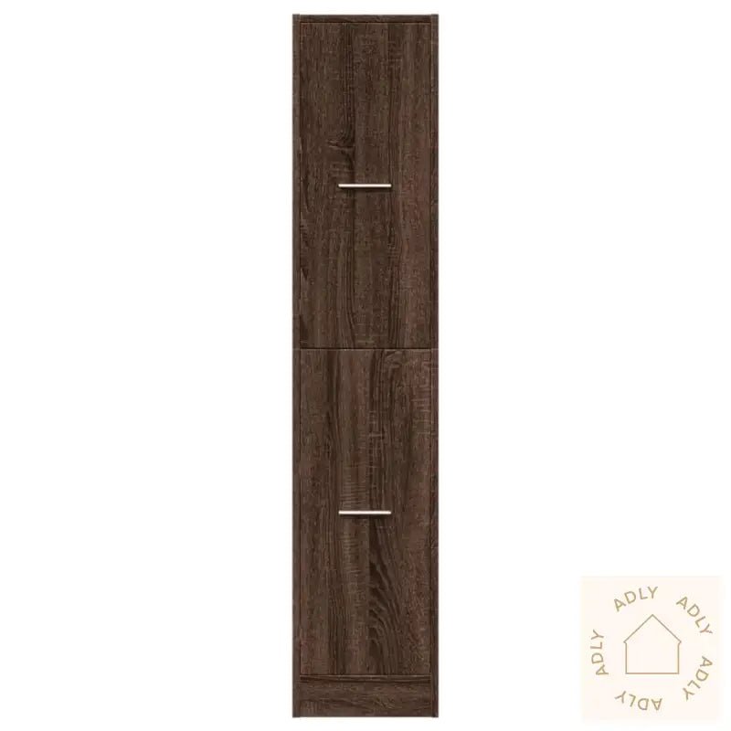 Apotekskap Brun Eik 30X41X144,5 Cm Konstruert Tre