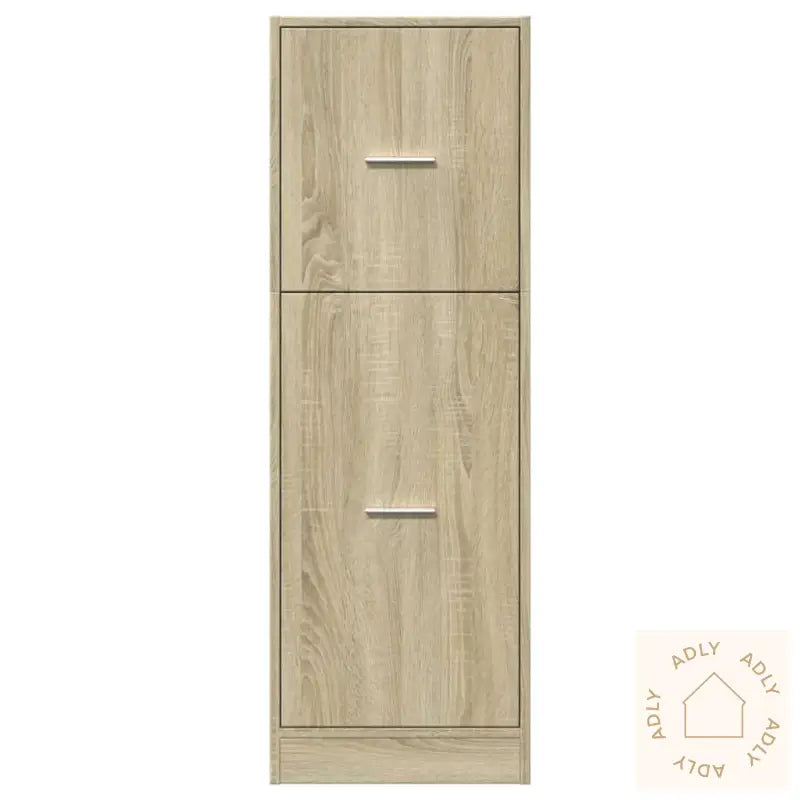 Apotekskap Sonoma Eik 40X41X118 Cm Konstruert Tre