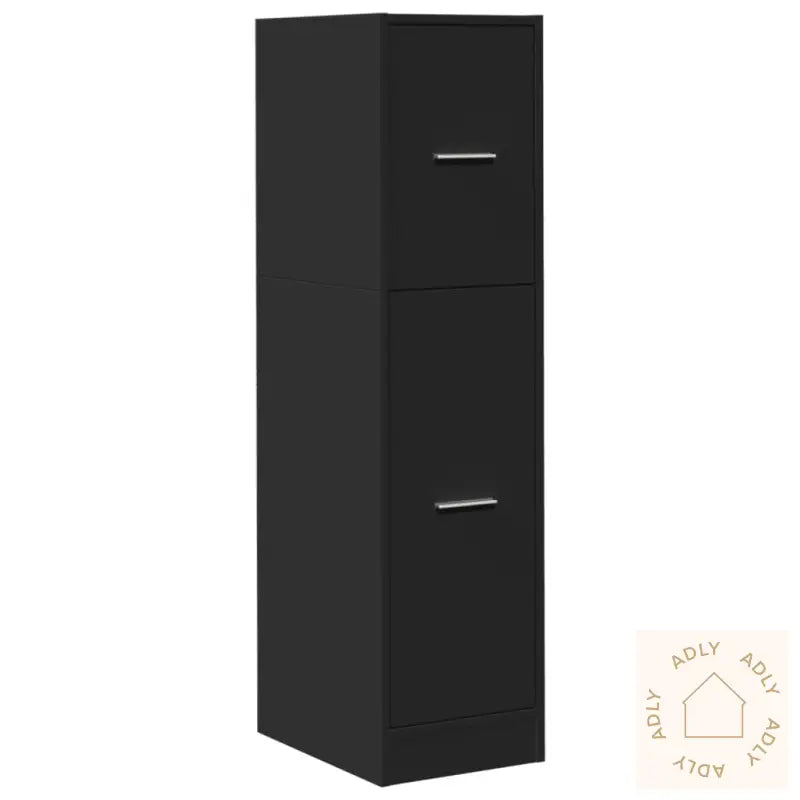 Apotekskap Svart 30X41X118 Cm Konstruert Tre