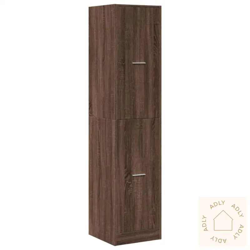 Apotekskap Brun Eik 40X41X174,5 Cm Konstruert Tre