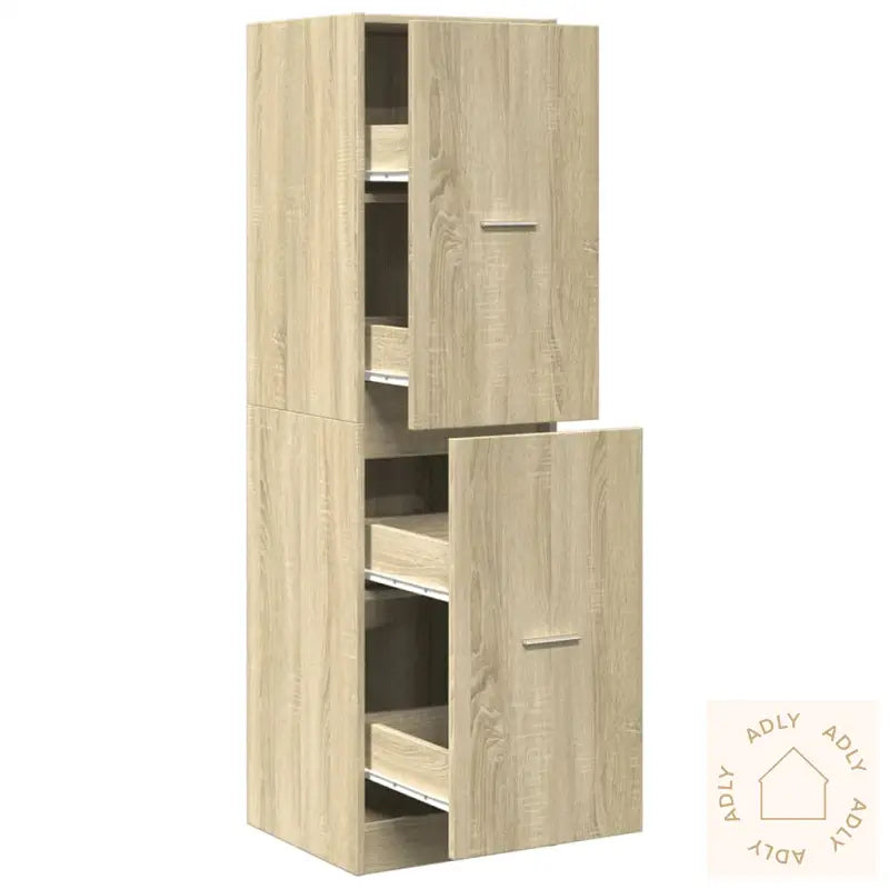 Apotekskap Sonoma Eik 40X41X144,5 Cm Konstruert Tre
