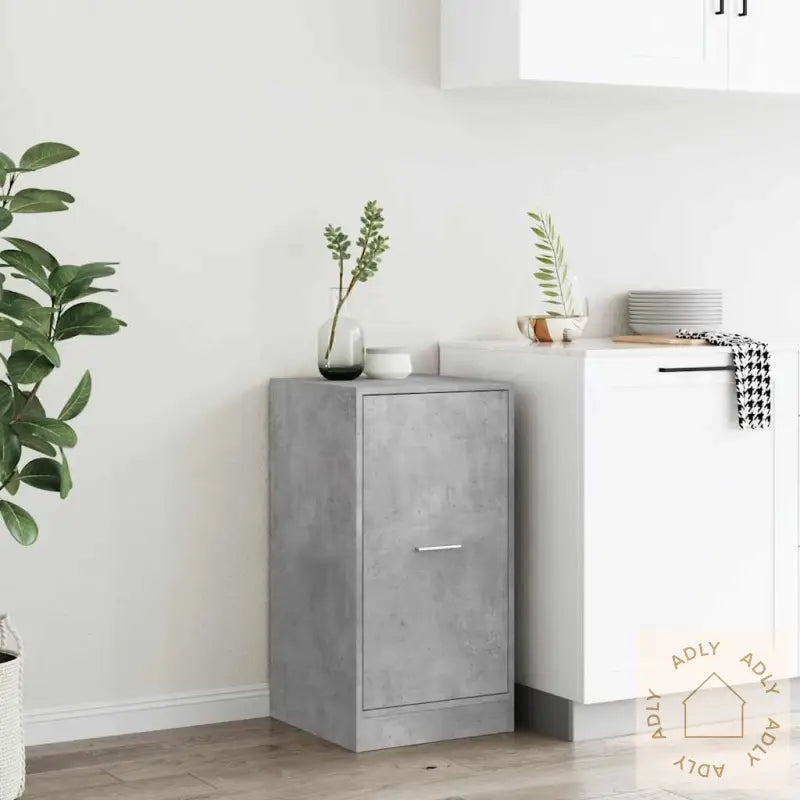 Apotekskap Betonggrå 40X41X77,5 Cm Konstruert Tre