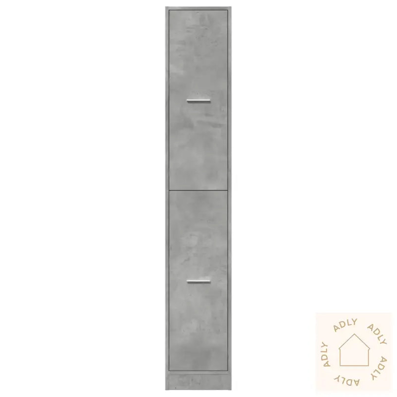 Apotekskap Betonggrå 30X41X174,5 Cm Konstruert Tre