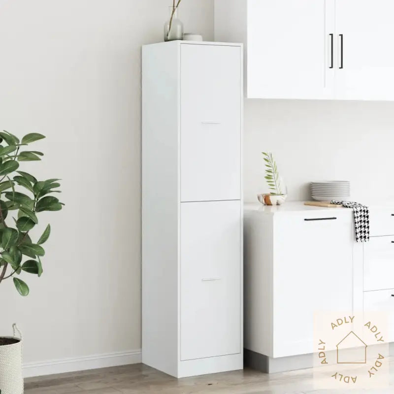Apotekskap Hvit 40X41X174,5 Cm Konstruert Tre