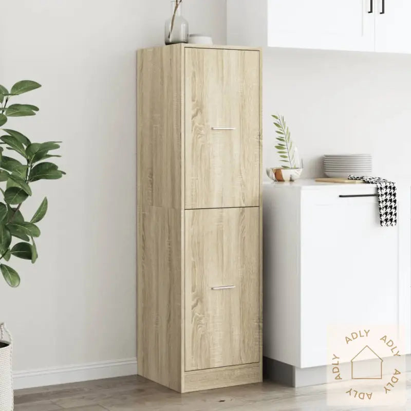 Apotekskap Sonoma Eik 40X41X144,5 Cm Konstruert Tre