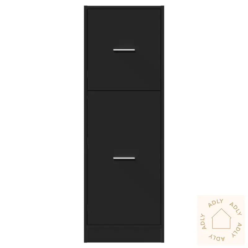 Apotekskap Svart 40X41X118 Cm Konstruert Tre
