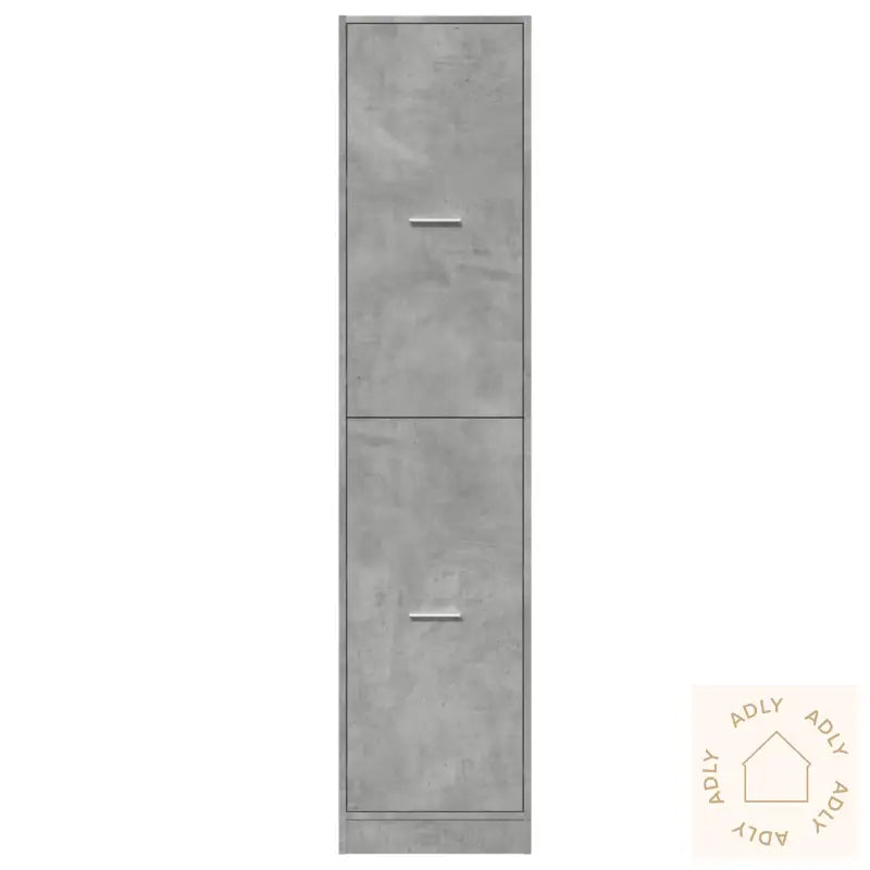 Apotekskap Betonggrå 40X41X174,5 Cm Konstruert Tre