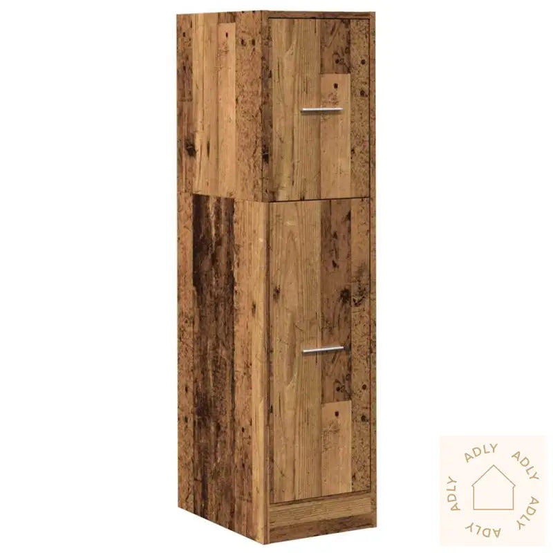 Apotekskap Gammelt Tre 30X41X118 Cm Konstruert Tre