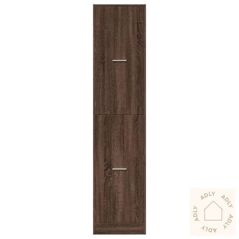 Apotekskap Brun Eik 40X41X174,5 Cm Konstruert Tre
