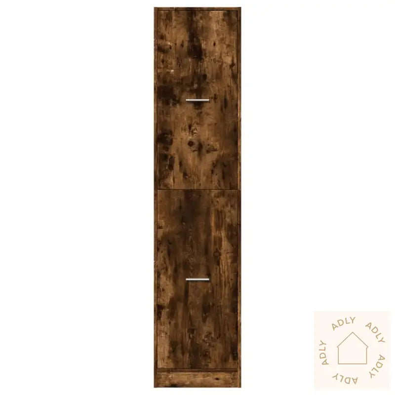 Apotekskap Røkt Eik 40X41X174,5 Cm Konstruert Tre