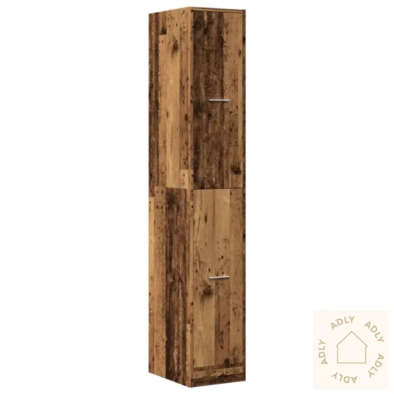 Apotekskap Gammelt Tre 30X41X174,5 Cm Konstruert Tre