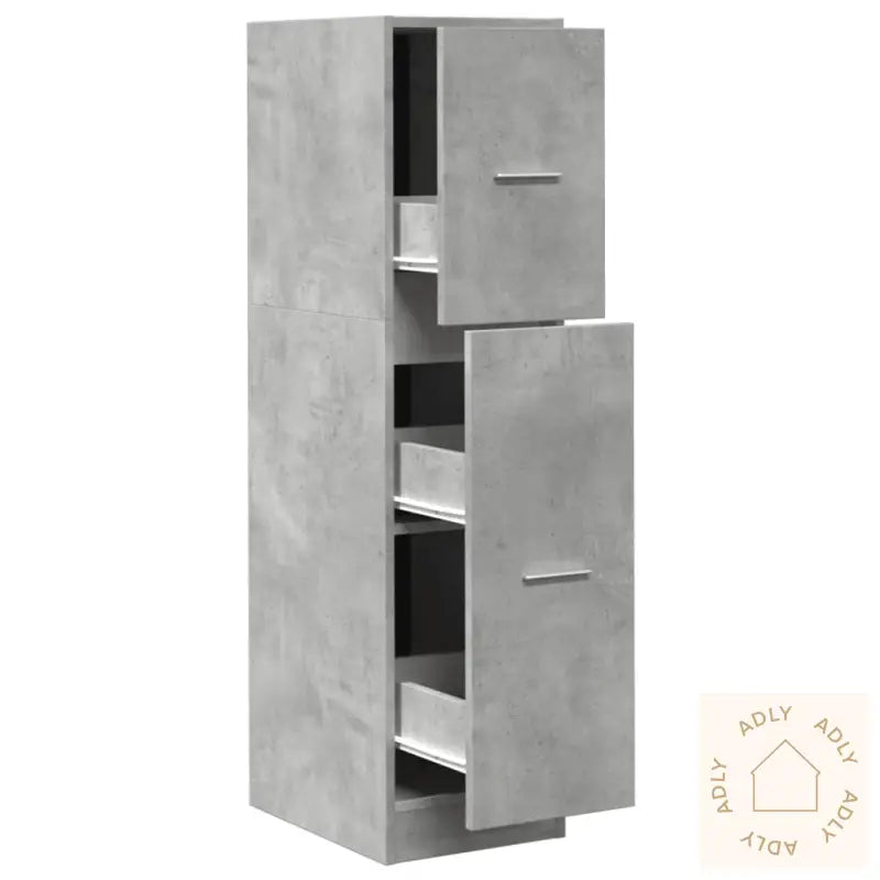 Apotekskap Betonggrå 30X41X118 Cm Konstruert Tre
