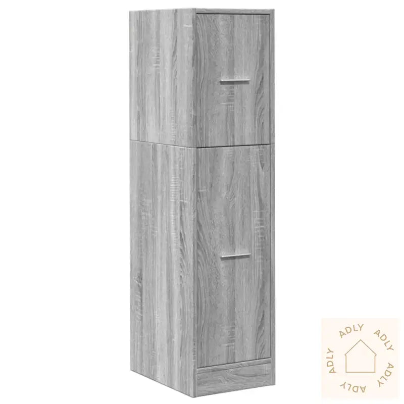 Apotekskap Grå Sonoma 30X41X118 Cm Konstruert Tre