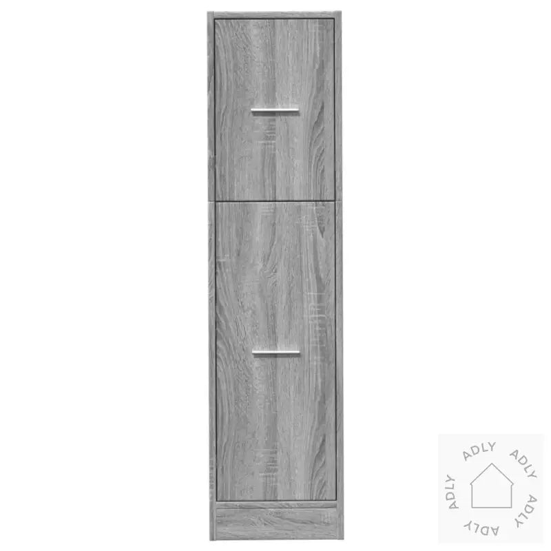 Apotekskap Grå Sonoma 30X41X118 Cm Konstruert Tre