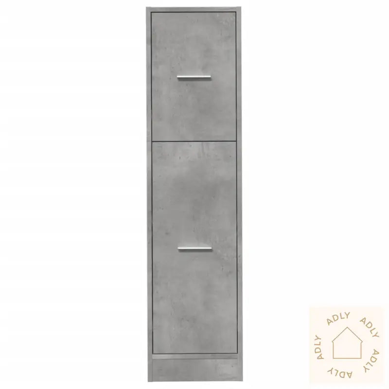 Apotekskap Betonggrå 30X41X118 Cm Konstruert Tre