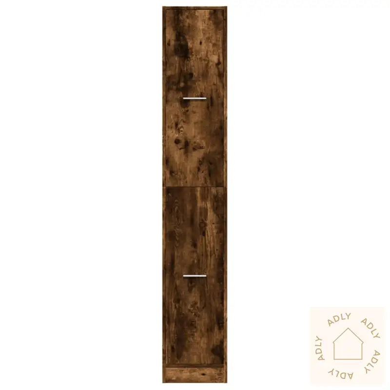 Apotekskap Røkt Eik 30X41X174,5 Cm Konstruert Tre