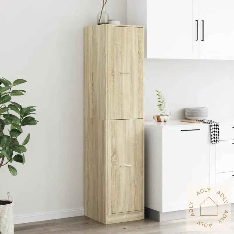 Apotekskap Sonoma Eik 40X41X174,5 Cm Konstruert Tre