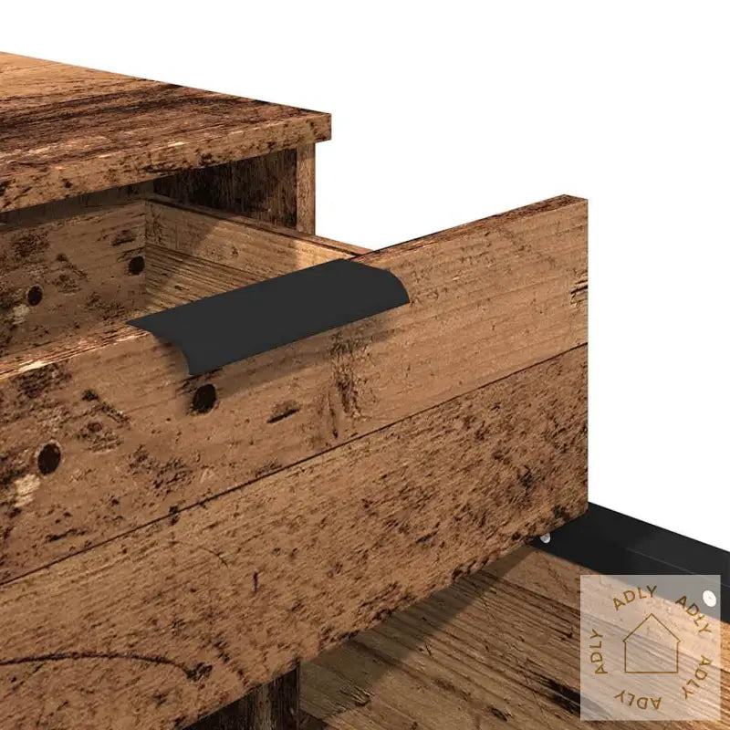 Mobilt Arkivskap Med Hjul Gammelt Tre 45X38X54Cm Konstruert Tre