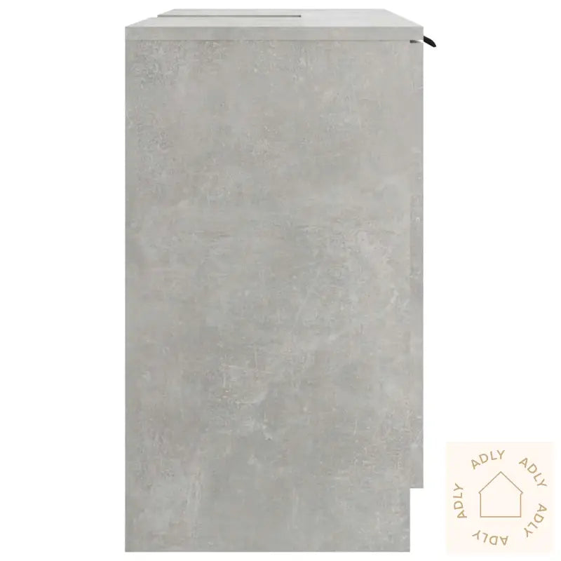 Baderomsskap Betonggrå 64,5X33,5X59 Cm Konstruert Tre
