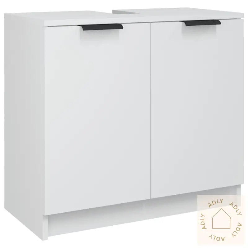 Baderomsskap Hvit 64,5X33,5X59 Cm Konstruert Tre