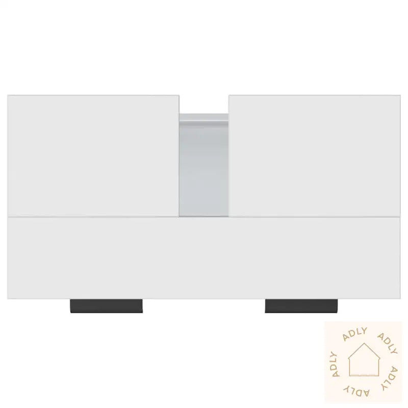 Baderomsskap Hvit 64,5X33,5X59 Cm Konstruert Tre