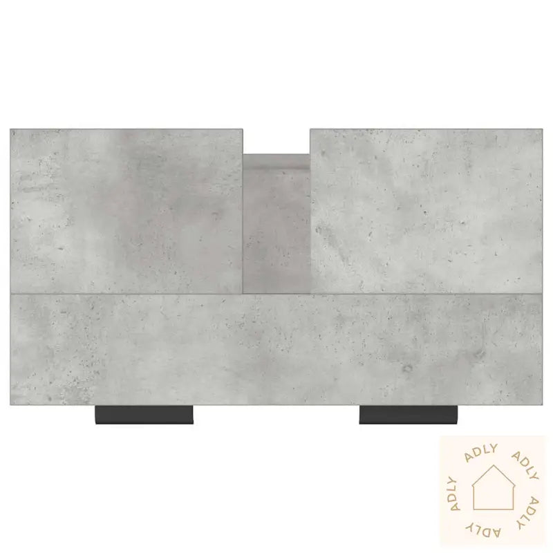 Baderomsskap Betonggrå 64,5X33,5X59 Cm Konstruert Tre