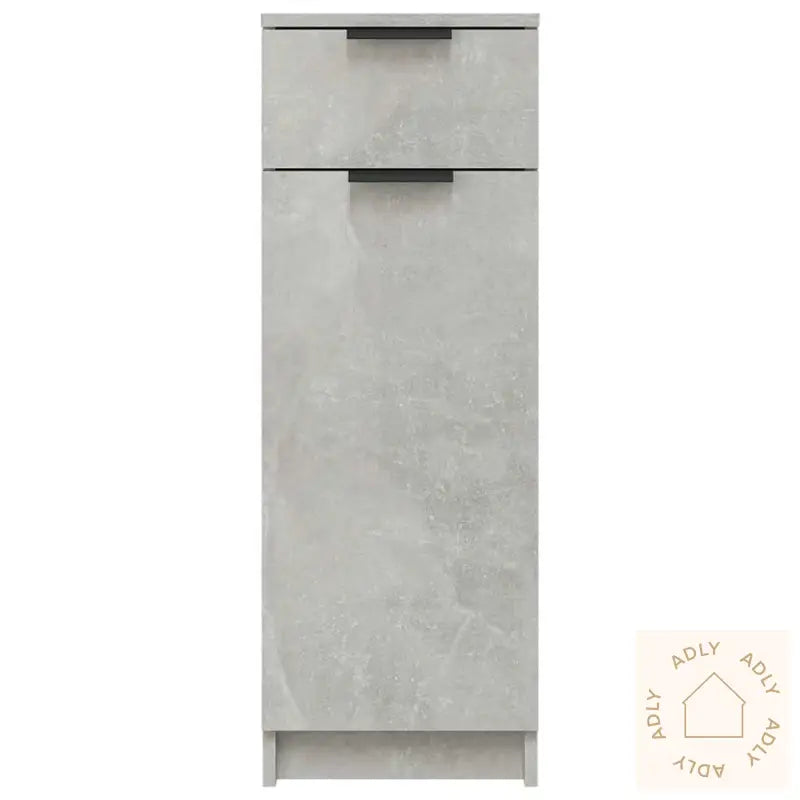 Baderomsskap Betonggrå 32X34X90 Cm Konstruert Tre
