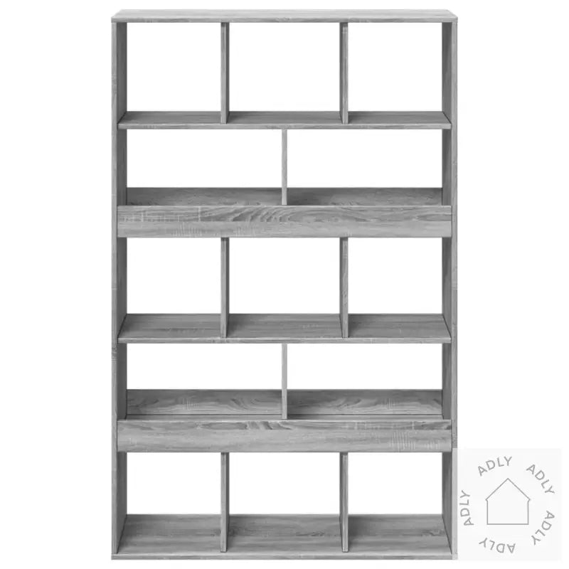 Bokhylle Grå Sonoma 100X33X156,5 Cm Konstruert Tre