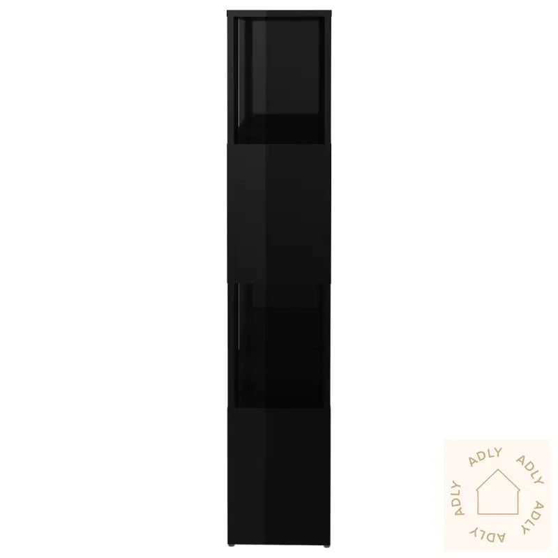 Bokhylle/Romdeler Høyglans Svart 60X24X124,5 Cm