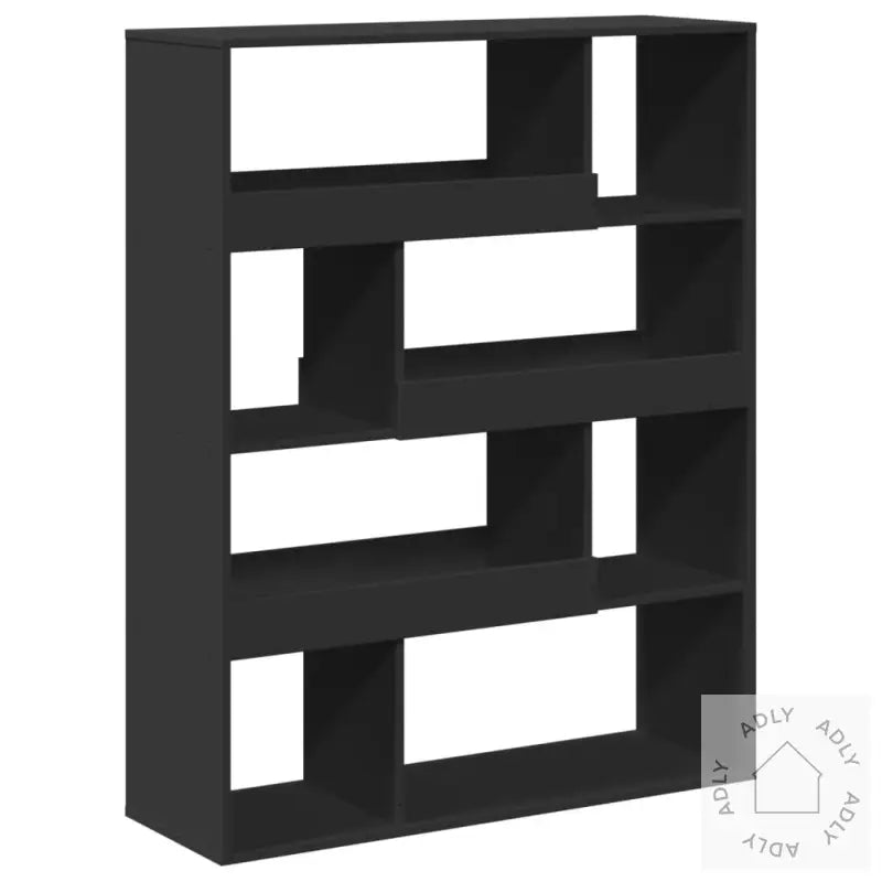 Bokhylle Svart 100X33X125,5 Cm Konstruert Tre