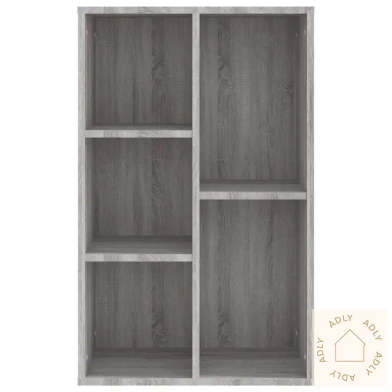 Bokhylle/Skjenk Grå Sonoma 50X25X80 Cm Konstruert Tre