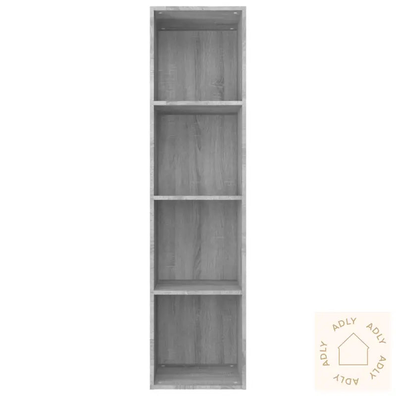 Bokhylle/Tv-Benk Grå Sonoma 36X30X143 Cm Konstruert Tre