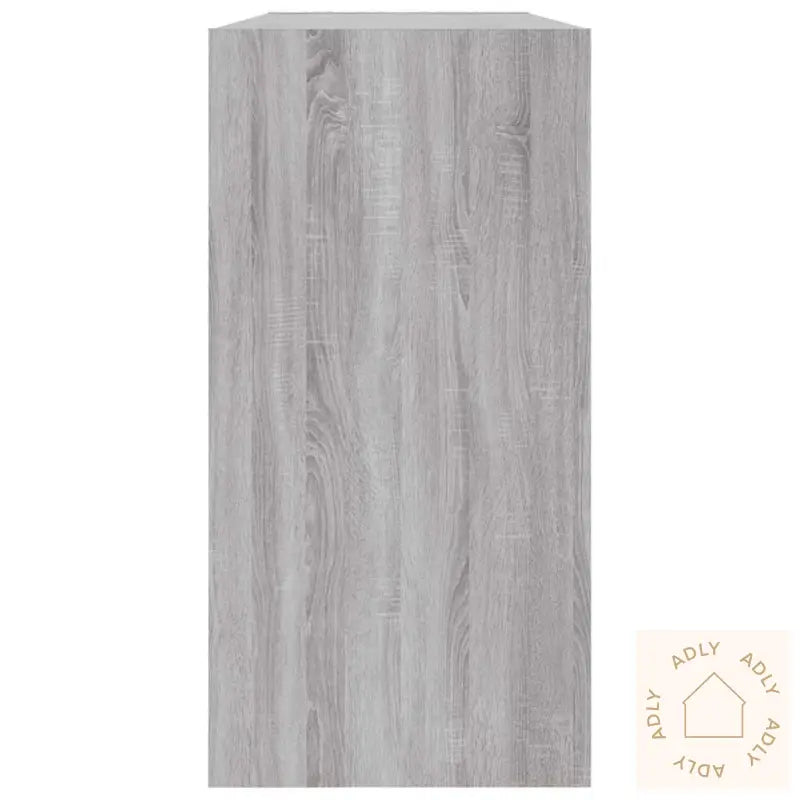 Bokhylle/Skjenk Grå Sonoma 50X25X80 Cm Konstruert Tre