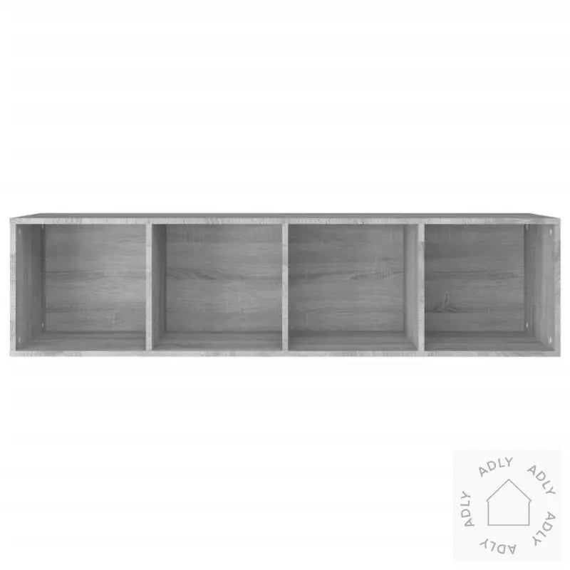 Bokhylle/Tv-Benk Grå Sonoma 36X30X143 Cm Konstruert Tre