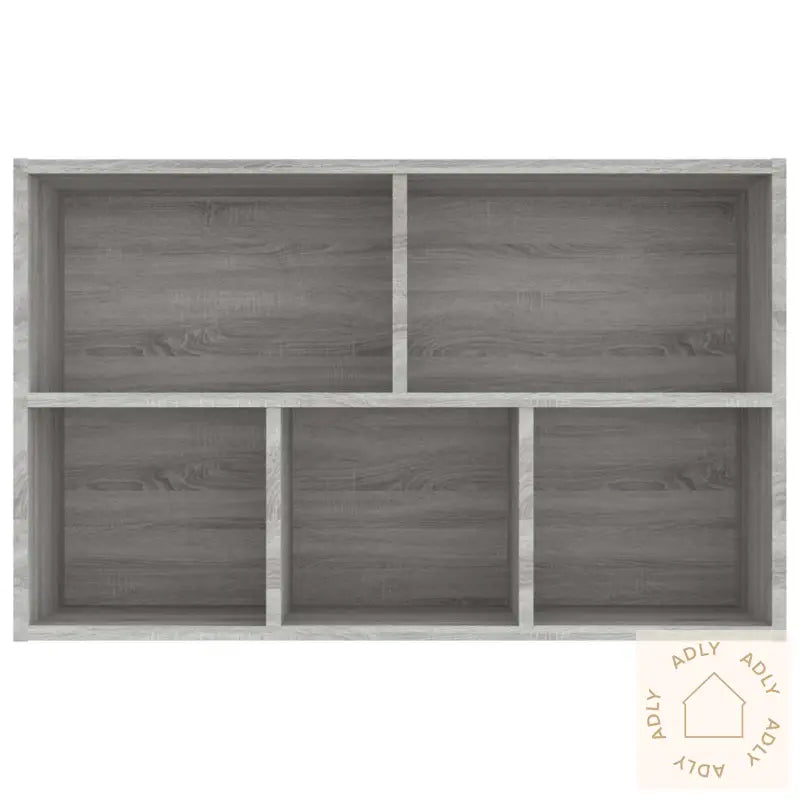 Bokhylle/Skjenk Grå Sonoma 50X25X80 Cm Konstruert Tre