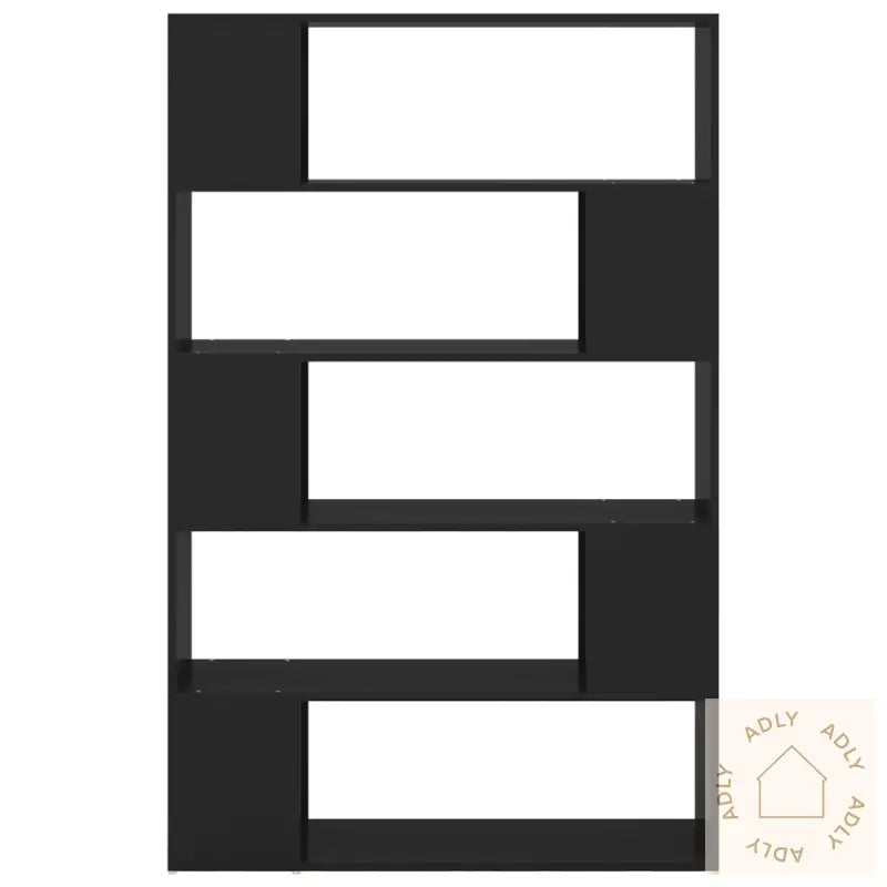 Bokhylle/Romdeler Svart 100X24X155 Cm Konstruert Tre