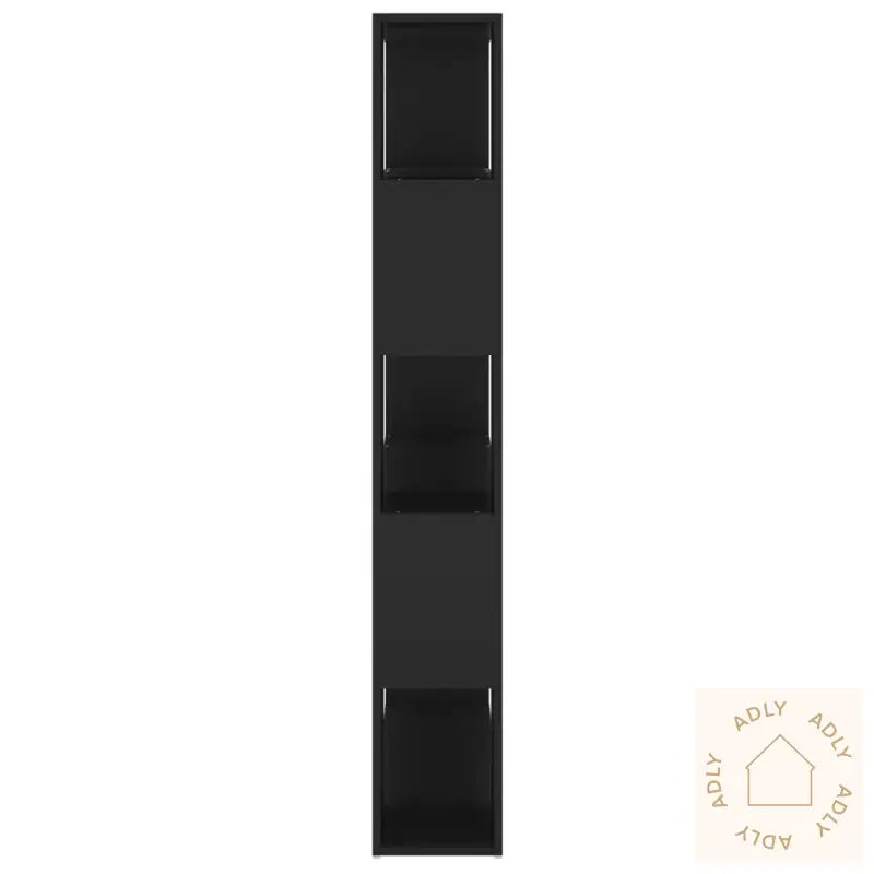 Bokhylle/Romdeler Svart 100X24X155 Cm Konstruert Tre