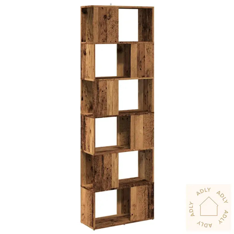Bokhylle/Romdeler Gammelt Tre 60X24X186 Cm