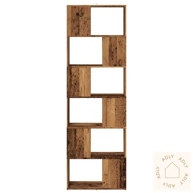 Bokhylle/Romdeler Gammelt Tre 60X24X186 Cm