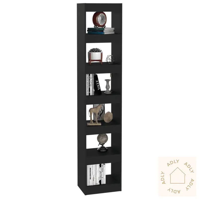 Bokhylle/Romdeler Svart 40X30X198 Cm