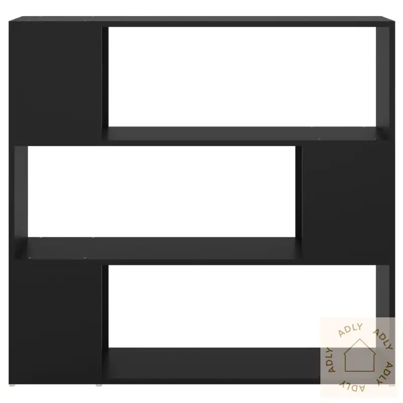 Bokhylle/Romdeler Svart 100X24X94 Cm Sponplate