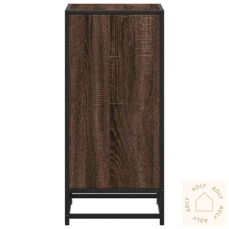 Bokhylle Brun Eik 40X35X76 Cm Konstruert Tre
