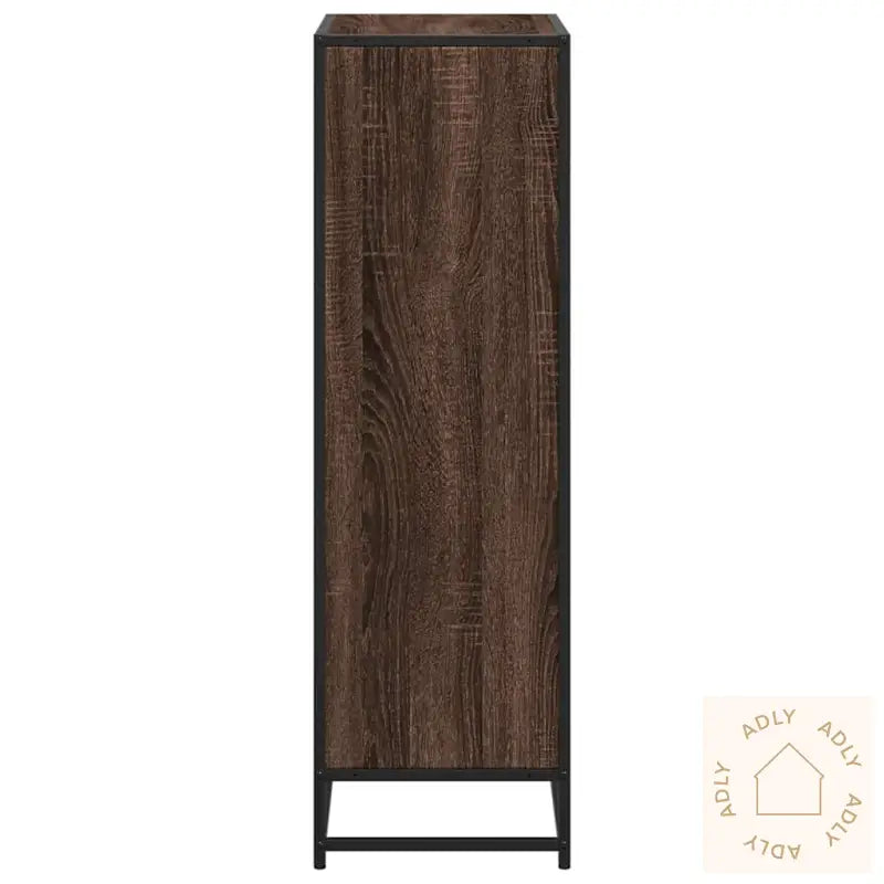Bokhylle Brun Eik 65,5X33X107,5 Cm Konstruert Tre