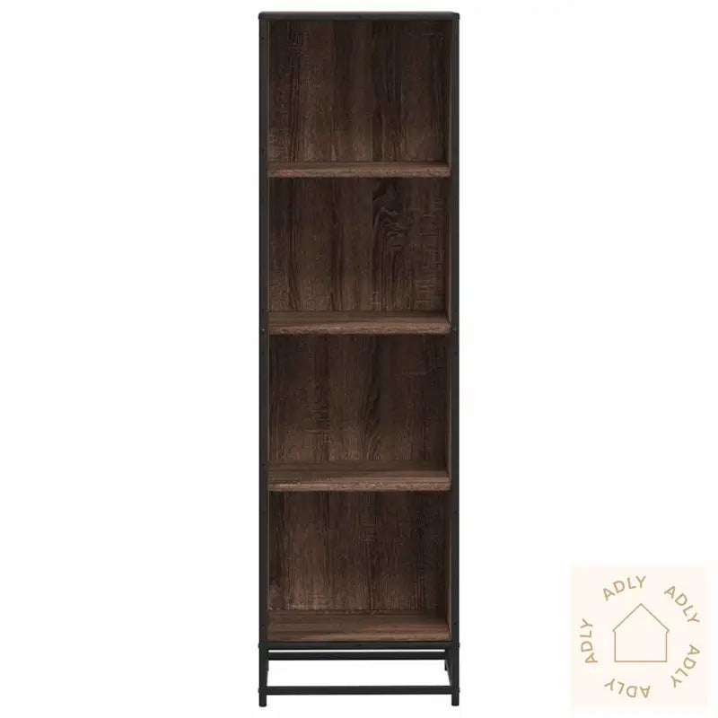 Bokhylle Brun Eik 40X35X139 Cm Konstruert Tre