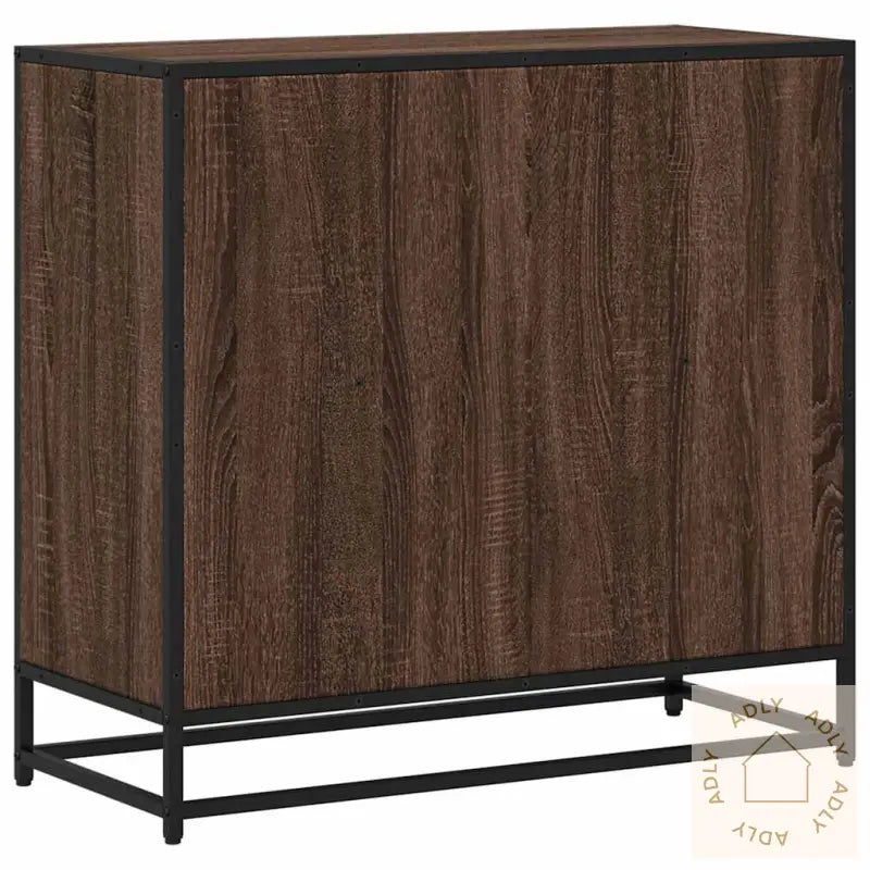 Bokhylle Brun Eik 80,5X35X76 Cm Konstruert Tre