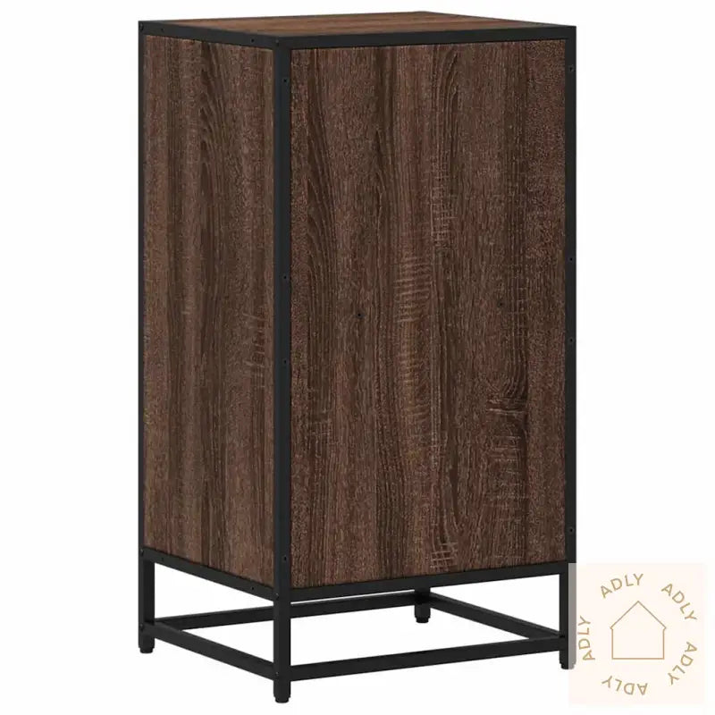Bokhylle Brun Eik 40X35X76 Cm Konstruert Tre