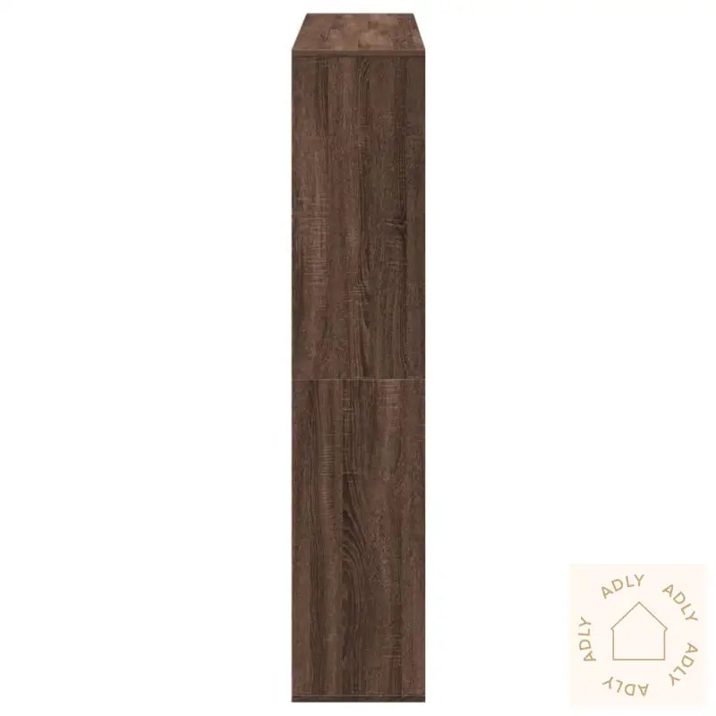Bokhylle Brun Eik 132X29X141,5 Cm Konstruert Tre