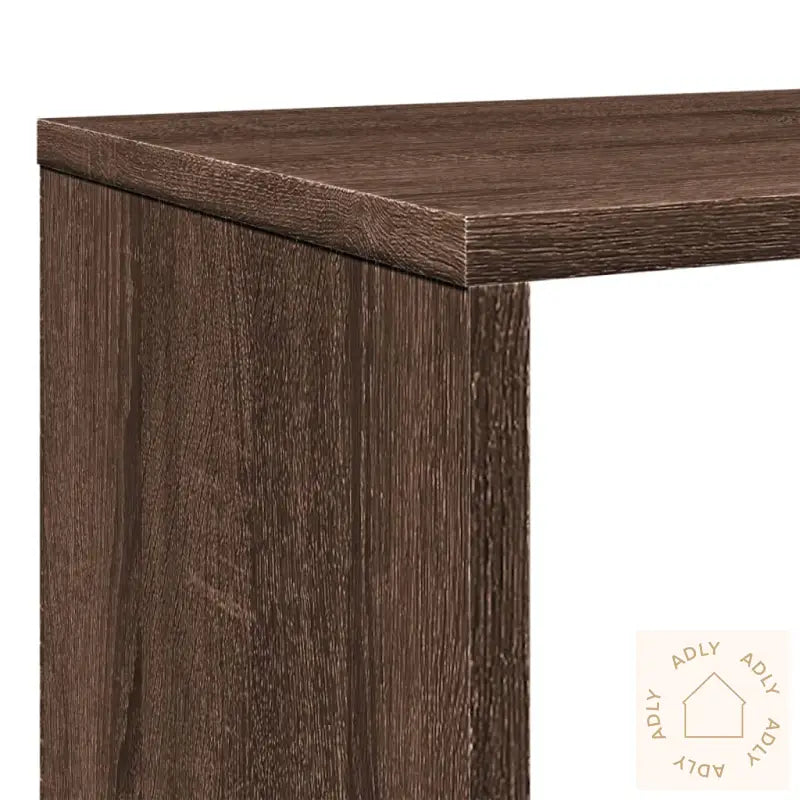 Bokhylle Brun Eik 132X29X141,5 Cm Konstruert Tre
