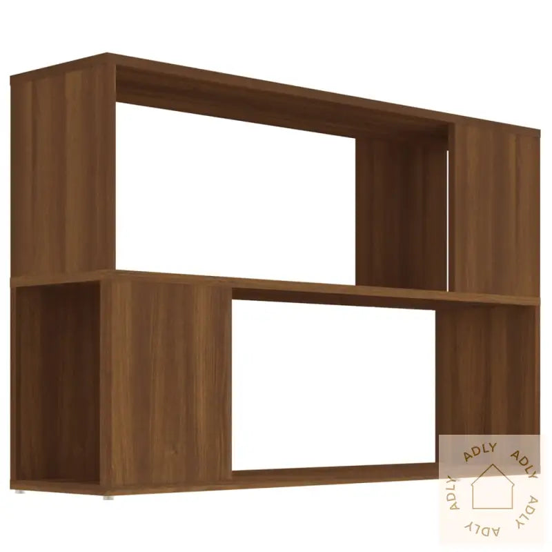 Bokhylle Brun Eik 100X24X63 Cm Konstruert Tre