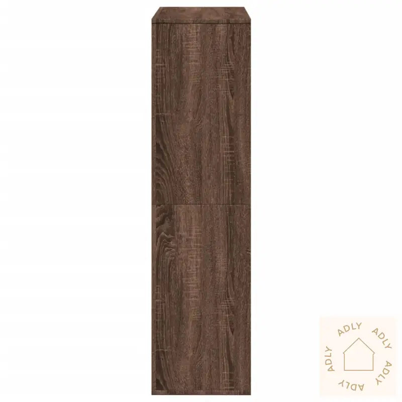 Bokhylle Brun Eik 100X33X125,5 Cm Konstruert Tre